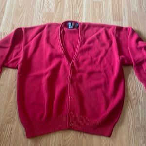 Vintage Gap Cardigan Size XL, in red. Very clean! Straight out of pa’s closet